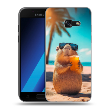 Силиконовый чехол на Samsung Galaxy A7 (2017) с принтом Капибара