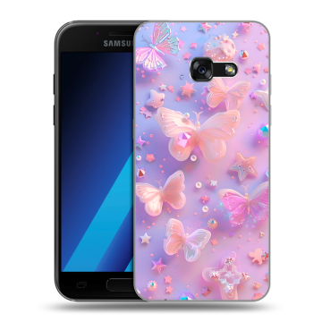 Силиконовый чехол на Samsung Galaxy A7 (2017) с принтом Бабочки