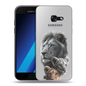 Силиконовый чехол на Samsung Galaxy A7 (2017) с принтом Львы Силиконовый чехол на Samsung Galaxy A7 (2017) с принтом Львы