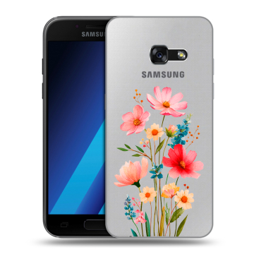 Силиконовый чехол на Samsung Galaxy A7 (2017) с принтом Цветы Силиконовый чехол на Samsung Galaxy A7 (2017) с принтом Цветы