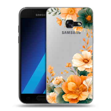 Силиконовый чехол на Samsung Galaxy A7 (2017) с принтом Цветы принт Силиконовый чехол на Samsung Galaxy A7 (2017) с принтом Цветы принт