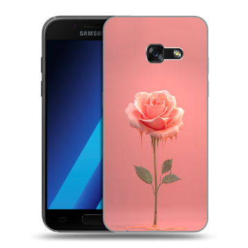 Силиконовый чехол на Samsung Galaxy A7 (2017) с принтом Розовая роза Силиконовый чехол на Samsung Galaxy A7 (2017) с принтом Розовая роза