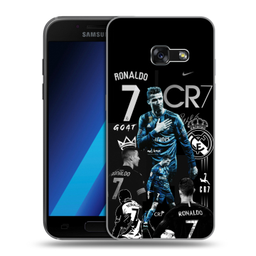 Силиконовый чехол на Samsung Galaxy A7 (2017) с принтом Реал Роналдо