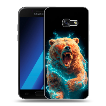 Силиконовый чехол на Samsung Galaxy A7 (2017) с принтом Медведь Силиконовый чехол на Samsung Galaxy A7 (2017) с принтом Медведь