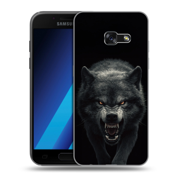 Силиконовый чехол на Samsung Galaxy A7 (2017) с принтом Волк Силиконовый чехол на Samsung Galaxy A7 (2017) с принтом Волк