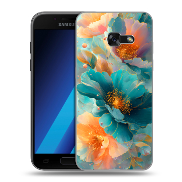 Силиконовый чехол на Samsung Galaxy A7 (2017) с принтом Цветы Силиконовый чехол на Samsung Galaxy A7 (2017) с принтом Цветы
