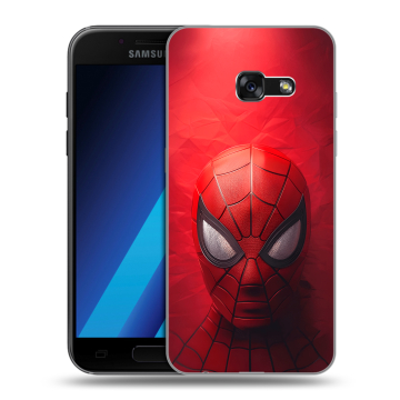 Силиконовый чехол на Samsung Galaxy A7 (2017) с принтом Spiderman Человек паук
