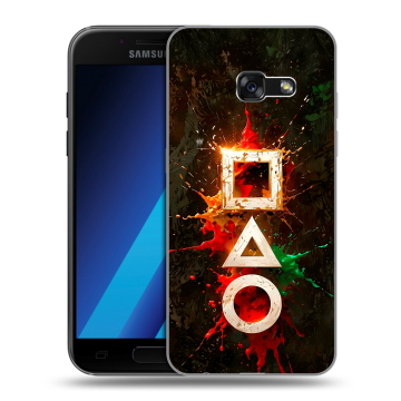 Силиконовый чехол на Samsung Galaxy A7 (2017) с принтом Squid Game Игра кальмара Силиконовый чехол на Samsung Galaxy A7 (2017) с принтом Squid Game Игра кальмара