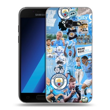 Силиконовый чехол на Samsung Galaxy A7 (2017) с принтом Man City Манчестер Сити Силиконовый чехол на Samsung Galaxy A7 (2017) с принтом Man City Манчестер Сити
