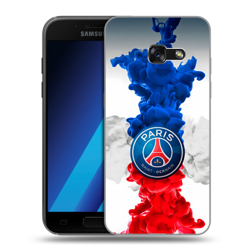 Силиконовый чехол на Samsung Galaxy A7 (2017) с принтом PSG ПСЖ Силиконовый чехол на Samsung Galaxy A7 (2017) с принтом PSG ПСЖ