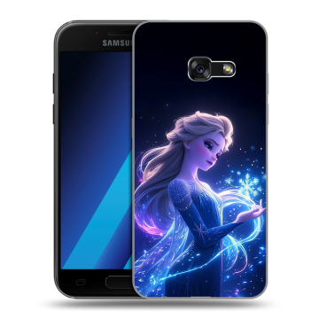 Силиконовый чехол на Samsung Galaxy A7 (2017) с принтом Холодное сердце Frozen Силиконовый чехол на Samsung Galaxy A7 (2017) с принтом Холодное сердце Frozen