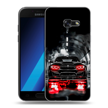 Силиконовый чехол на Samsung Galaxy A7 (2017) с принтом BMW БМВ