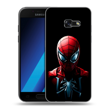 Силиконовый чехол на Samsung Galaxy A7 (2017) с принтом Spiderman Человек паук