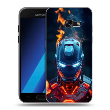 Силиконовый чехол на Samsung Galaxy A7 (2017) с принтом IronMan Железный человек Силиконовый чехол на Samsung Galaxy A7 (2017) с принтом IronMan Железный человек