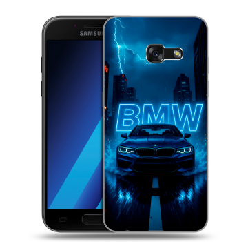 Силиконовый чехол на Samsung Galaxy A7 (2017) с принтом BMW БМВ