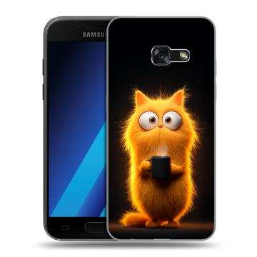 Силиконовый чехол на Samsung Galaxy A7 (2017) с принтом Смешной кот Силиконовый чехол на Samsung Galaxy A7 (2017) с принтом Смешной кот