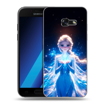 Силиконовый чехол на Samsung Galaxy A7 (2017) с принтом Холодное сердце Frozen Силиконовый чехол на Samsung Galaxy A7 (2017) с принтом Холодное сердце Frozen
