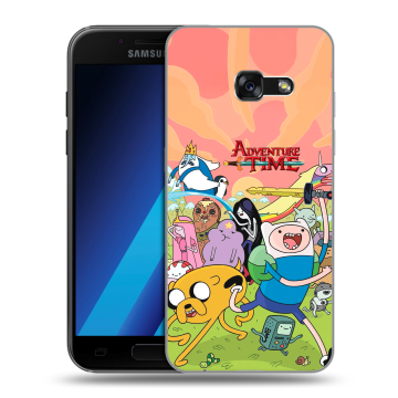 Силиконовый чехол на Samsung Galaxy A7 (2017) с принтом Adventure time Время приключений Силиконовый чехол на Samsung Galaxy A7 (2017) с принтом Adventure time Время приключений