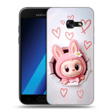 Силиконовый чехол на Samsung Galaxy A7 (2017) с принтом Labubu Лабубу