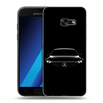 Силиконовый чехол на Samsung Galaxy A7 (2017) с принтом Mercedes Мерседес