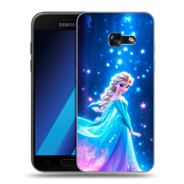 Силиконовый чехол на Samsung Galaxy A7 (2017) с принтом Холодное сердце Frozen
