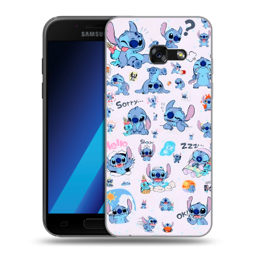 Силиконовый чехол на Samsung Galaxy A7 (2017) с принтом Лило и Стич