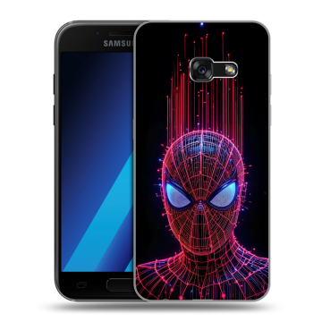 Силиконовый чехол на Samsung Galaxy A7 (2017) с принтом Spiderman Человек паук Силиконовый чехол на Samsung Galaxy A7 (2017) с принтом Spiderman Человек паук