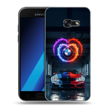 Силиконовый чехол на Samsung Galaxy A7 (2017) с принтом BMW БМВ Силиконовый чехол на Samsung Galaxy A7 (2017) с принтом BMW БМВ