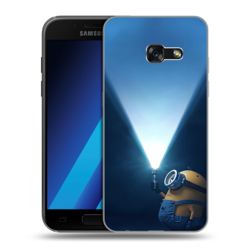 Силиконовый чехол на Samsung Galaxy A7 (2017) с принтом Миньоны Силиконовый чехол на Samsung Galaxy A7 (2017) с принтом Миньоны