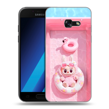 Силиконовый чехол на Samsung Galaxy A7 (2017) с принтом Labubu Лабубу Силиконовый чехол на Samsung Galaxy A7 (2017) с принтом Labubu Лабубу