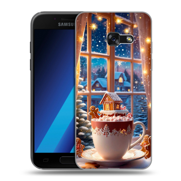 Силиконовый чехол на Samsung Galaxy A7 (2017) с принтом Новый год Силиконовый чехол на Samsung Galaxy A7 (2017) с принтом Новый год