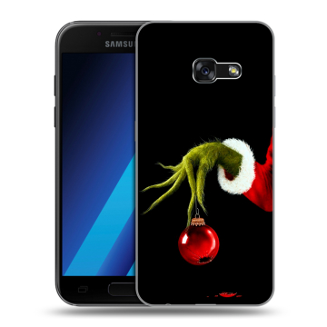 Силиконовый чехол на Samsung Galaxy A7 (2017) с принтом Новый год Гринч Силиконовый чехол на Samsung Galaxy A7 (2017) с принтом Новый год Гринч