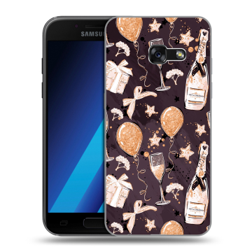 Силиконовый чехол на Samsung Galaxy A7 (2017) с принтом Новый год Силиконовый чехол на Samsung Galaxy A7 (2017) с принтом Новый год