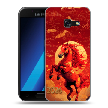 Силиконовый чехол на Samsung Galaxy A7 (2017) с принтом Новый год Силиконовый чехол на Samsung Galaxy A7 (2017) с принтом Новый год
