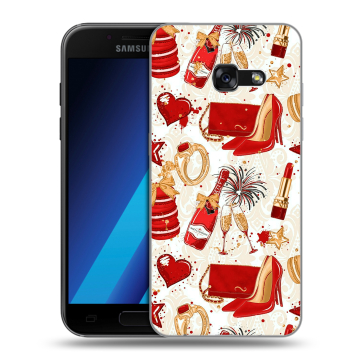 Силиконовый чехол на Samsung Galaxy A7 (2017) с принтом Новый год Силиконовый чехол на Samsung Galaxy A7 (2017) с принтом Новый год
