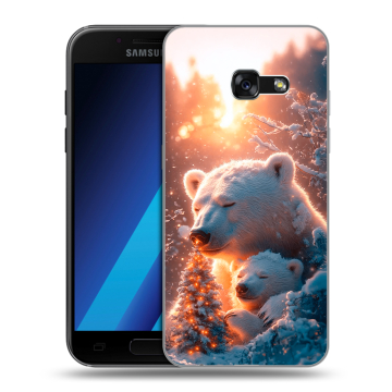 Силиконовый чехол на Samsung Galaxy A7 (2017) с принтом Новый год Силиконовый чехол на Samsung Galaxy A7 (2017) с принтом Новый год