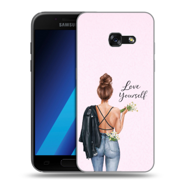 Силиконовый чехол на Samsung Galaxy A7 (2017) с принтом женский Силиконовый чехол на Samsung Galaxy A7 (2017) с принтом женский