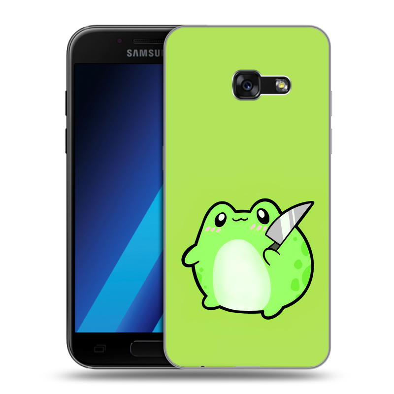 Силиконовый чехол на Samsung Galaxy A7 (2017) с принтом Лягушенок Силиконовый чехол на Samsung Galaxy A7 (2017) с принтом Лягушенок