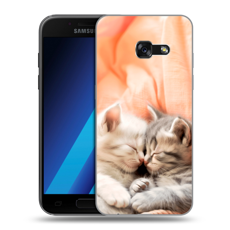 Силиконовый чехол на Samsung Galaxy A7 (2017) с принтом Котята Силиконовый чехол на Samsung Galaxy A7 (2017) с принтом Котята