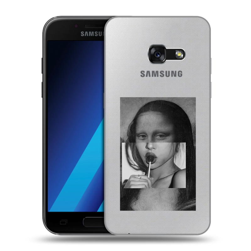 Силиконовый чехол на Samsung Galaxy A7 (2017) с принтом Мона Лиза Силиконовый чехол на Samsung Galaxy A7 (2017) с принтом Мона Лиза