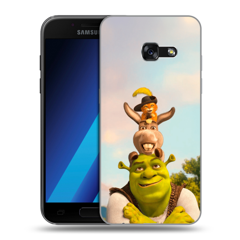 Силиконовый чехол на Samsung Galaxy A7 (2017) с принтом Шрек Shrek Силиконовый чехол на Samsung Galaxy A7 (2017) с принтом Шрек Shrek