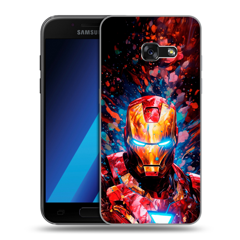 Силиконовый чехол на Samsung Galaxy A7 (2017) с принтом Железный человек Ironman Силиконовый чехол на Samsung Galaxy A7 (2017) с принтом Железный человек Ironman
