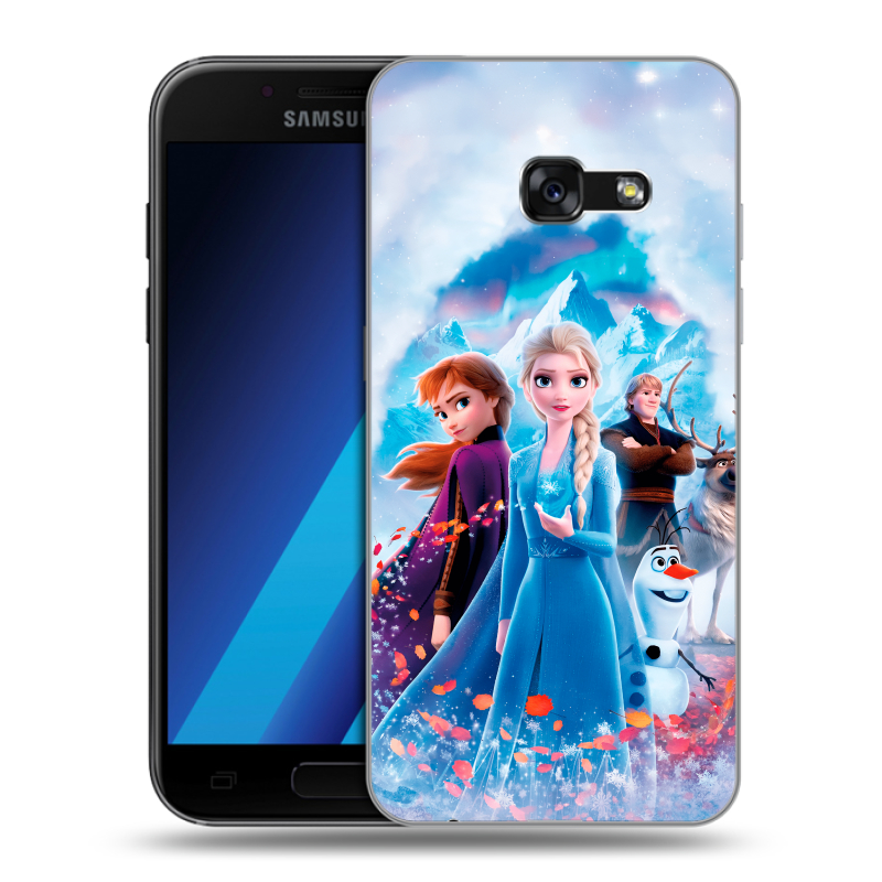 Силиконовый чехол на Samsung Galaxy A7 (2017) с принтом Холодное сердце Frozen Силиконовый чехол на Samsung Galaxy A7 (2017) с принтом Холодное сердце Frozen