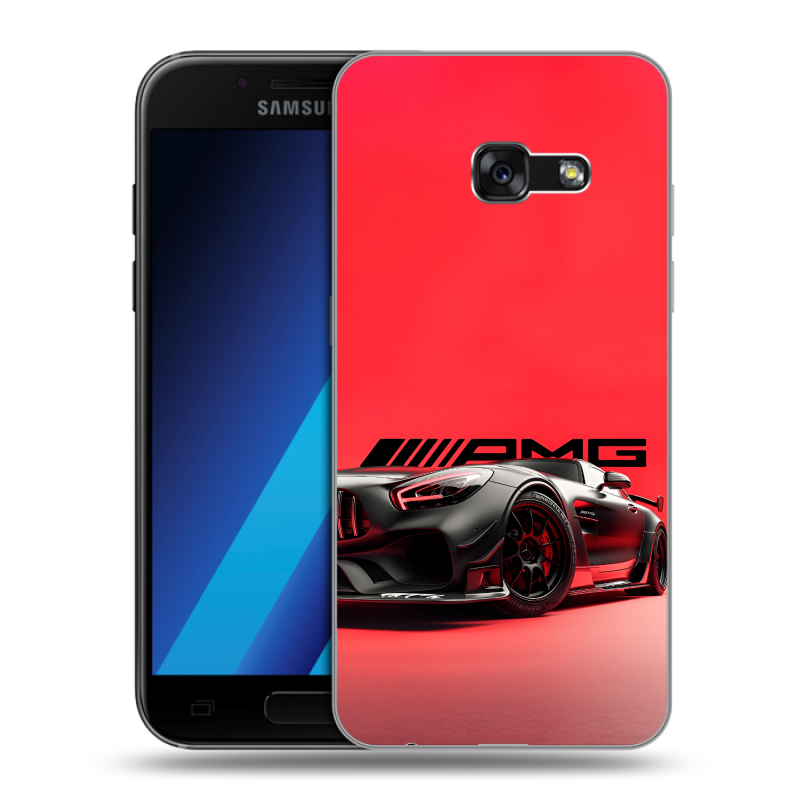 Силиконовый чехол на Samsung Galaxy A7 (2017) с принтом Мерседес Mercedes AMG Силиконовый чехол на Samsung Galaxy A7 (2017) с принтом Мерседес Mercedes AMG