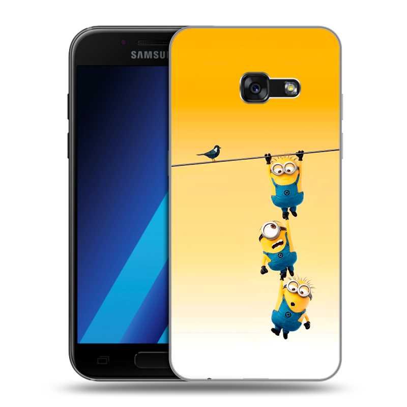 Силиконовый чехол на Samsung Galaxy A7 (2017) с принтом Миньоны Силиконовый чехол на Samsung Galaxy A7 (2017) с принтом Миньоны
