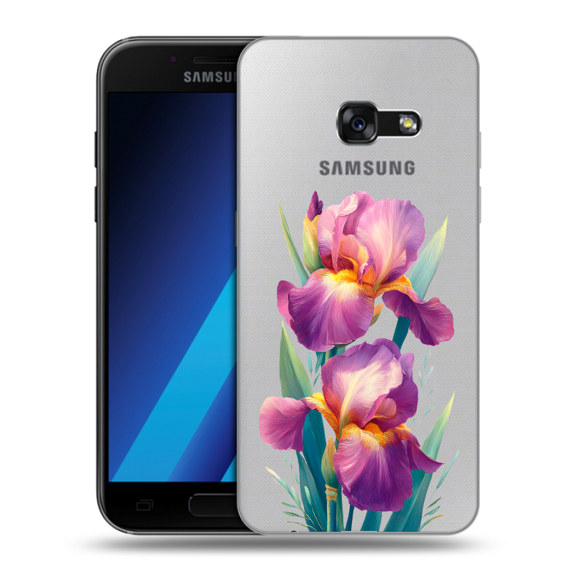 Силиконовый чехол на Samsung Galaxy A7 (2017) с принтом Цветы орхидеи Силиконовый чехол на Samsung Galaxy A7 (2017) с принтом Цветы орхидеи