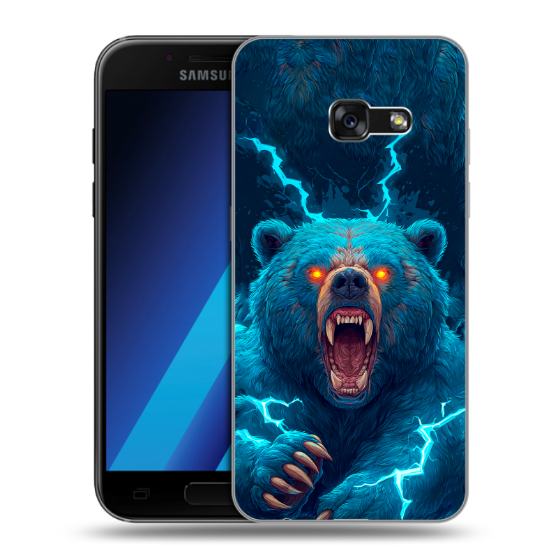 Силиконовый чехол на Samsung Galaxy A7 (2017) с принтом Медведь Силиконовый чехол на Samsung Galaxy A7 (2017) с принтом Медведь