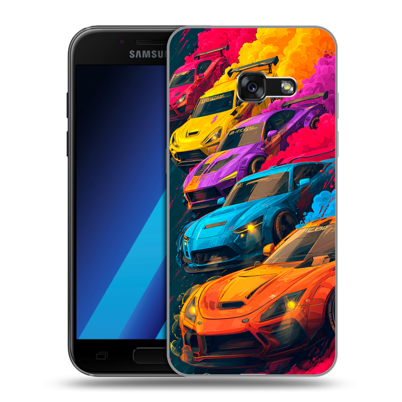 Силиконовый чехол на Samsung Galaxy A7 (2017) с принтом Тачки Силиконовый чехол на Samsung Galaxy A7 (2017) с принтом Тачки
