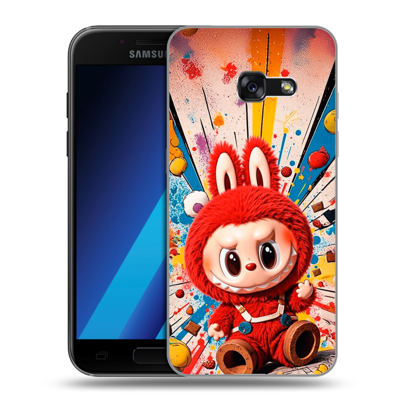Силиконовый чехол на Samsung Galaxy A7 (2017) с принтом Labubu Лабубу Силиконовый чехол на Samsung Galaxy A7 (2017) с принтом Labubu Лабубу