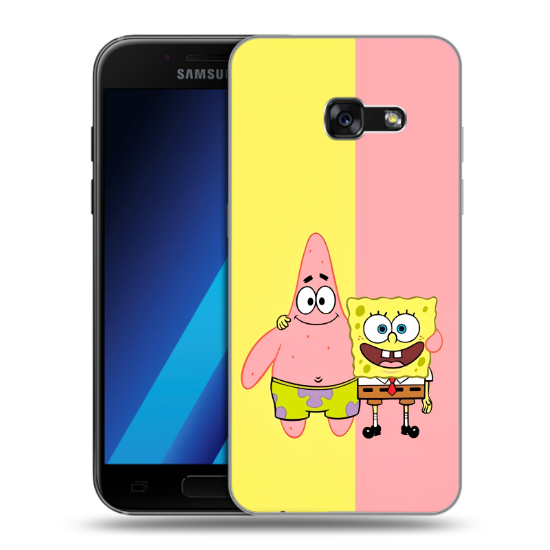 Силиконовый чехол на Samsung Galaxy A7 (2017) с принтом Спанч боб Спанчбоб Силиконовый чехол на Samsung Galaxy A7 (2017) с принтом Спанч боб Спанчбоб